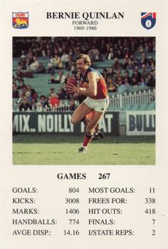 1994 The Great Footy Card Game #NNO Bernie Quinlan Front